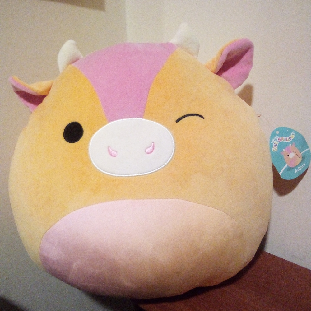 Squishmallows Adjani The Sunshine Cow 16 Inch Plush NWT